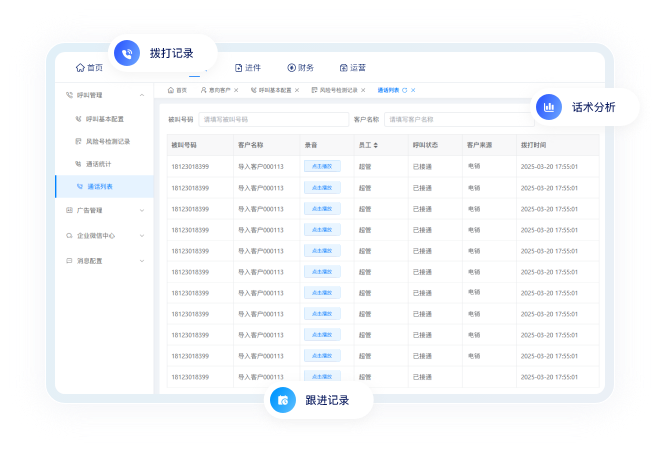 一键拨号外呼
